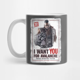 Barret Wallace Wants You for Avalanche Mug